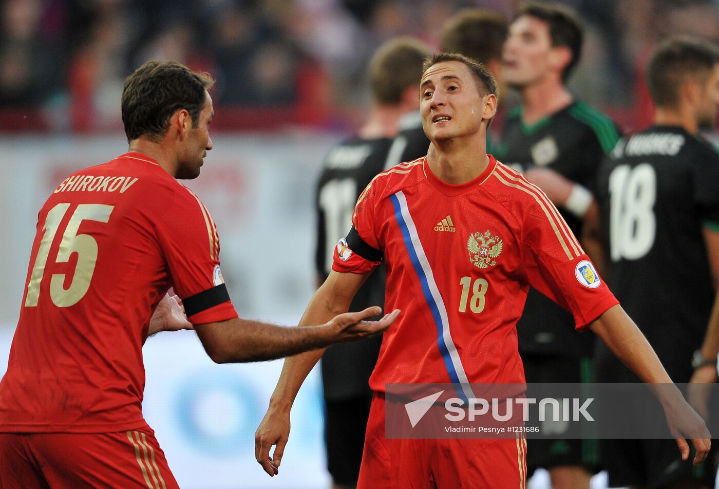 2014 FIFA World Cup qualifying match Russia vs. Northern Ireland