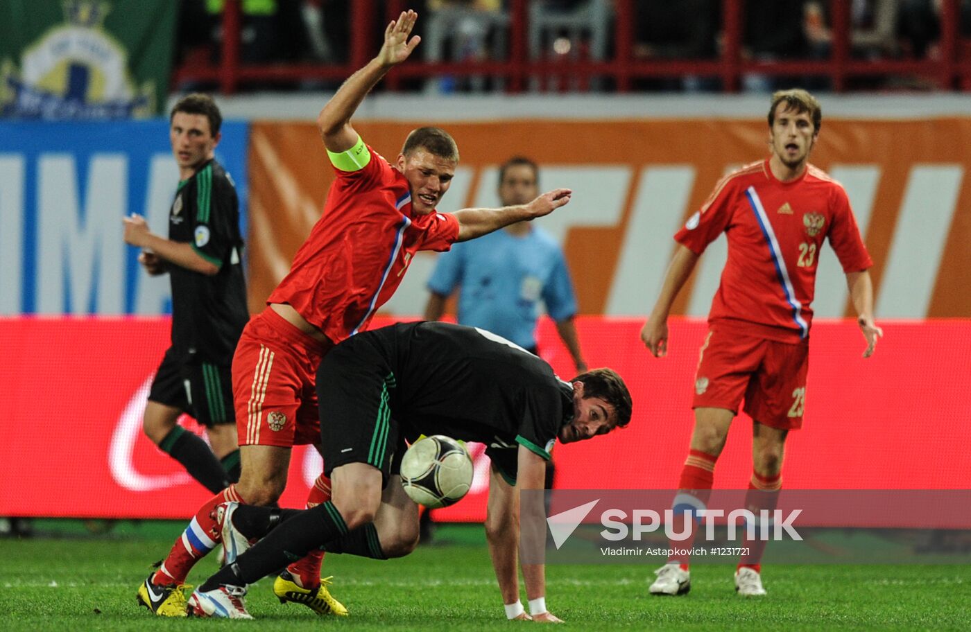 2014 FIFA World Cup qualifying match Russia vs. Northern Ireland
