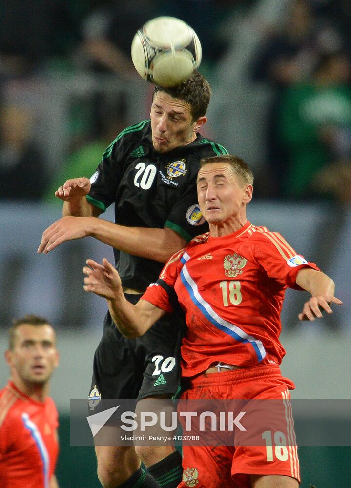 2014 FIFA World Cup qualifying match Russia vs. Northern Ireland