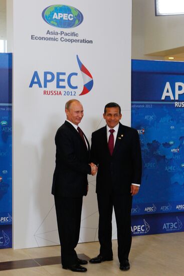 APEC economic leaders gather for their first meeting
