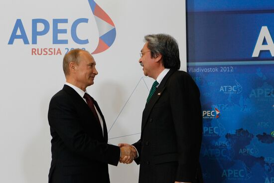 APEC economic leaders gather for their first meeting