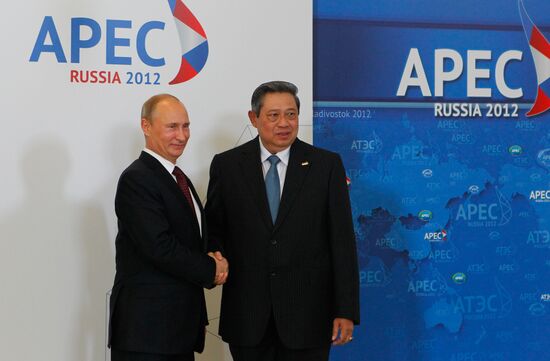 APEC economic leaders gather for their first meeting