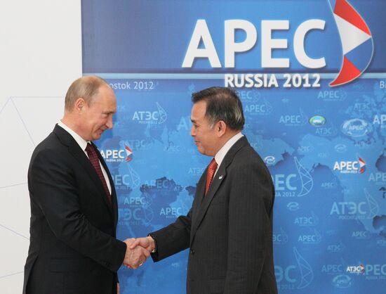 APEC economic leaders gather for their first meeting