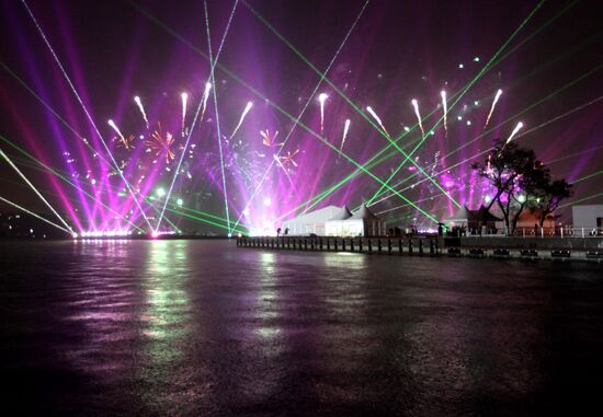 Fireworks and laser show to mark APEC-2012 Leaders' Week