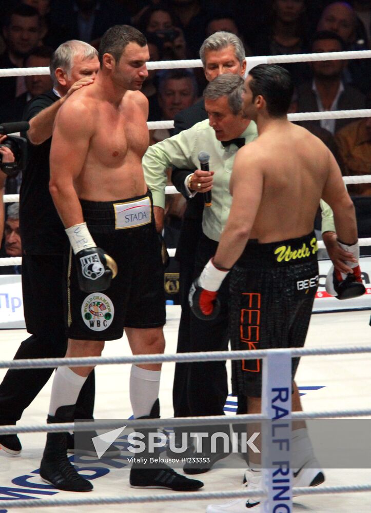 Boxing. Match between Vitali Klitschko and Manuel Charr