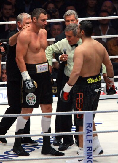 Boxing. Match between Vitali Klitschko and Manuel Charr