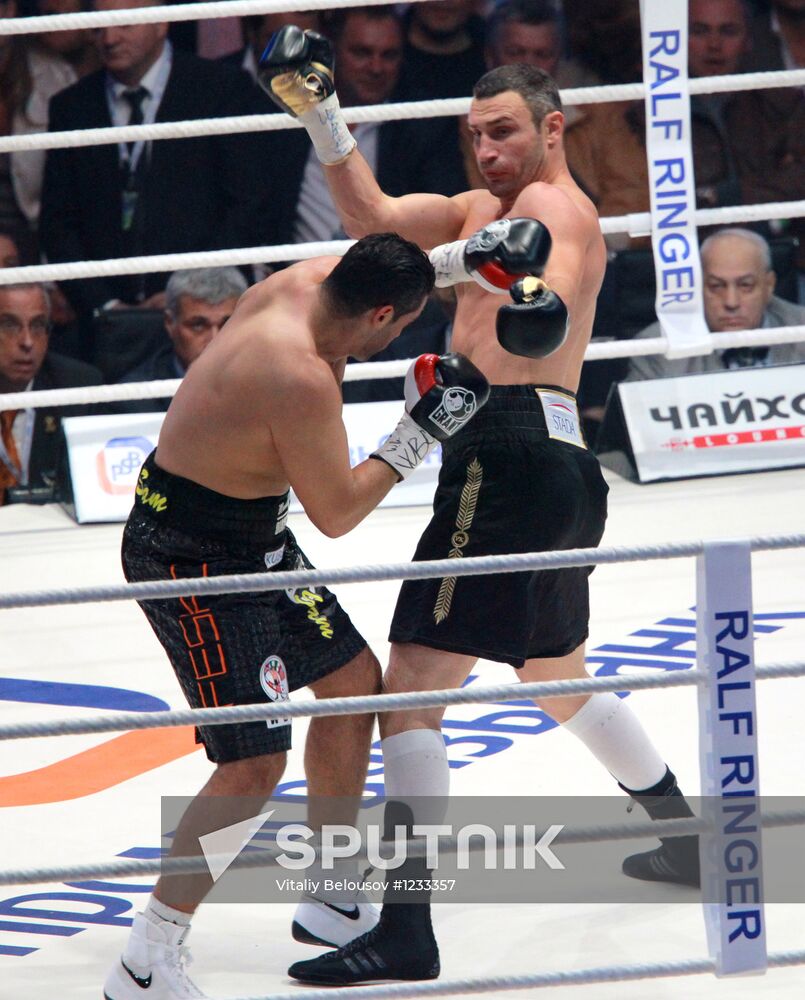 Boxing. Match between Vitali Klitschko and Manuel Charr