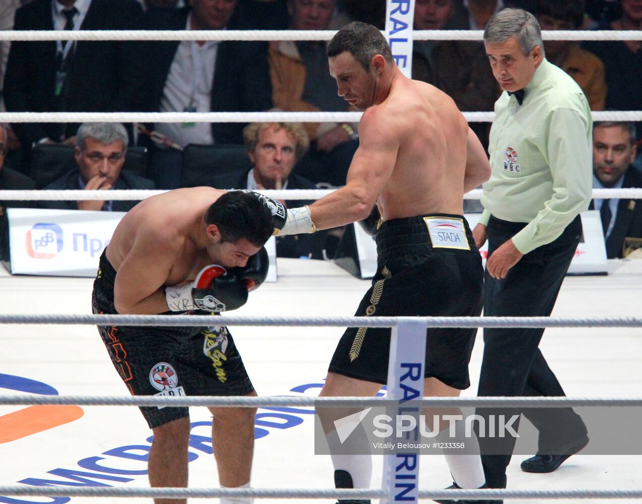 Boxing. Match between Vitali Klitschko and Manuel Charr