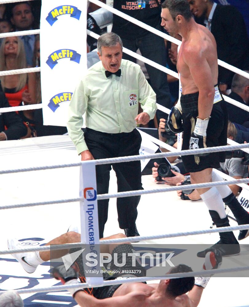 Boxing. Match between Vitali Klitschko and Manuel Charr