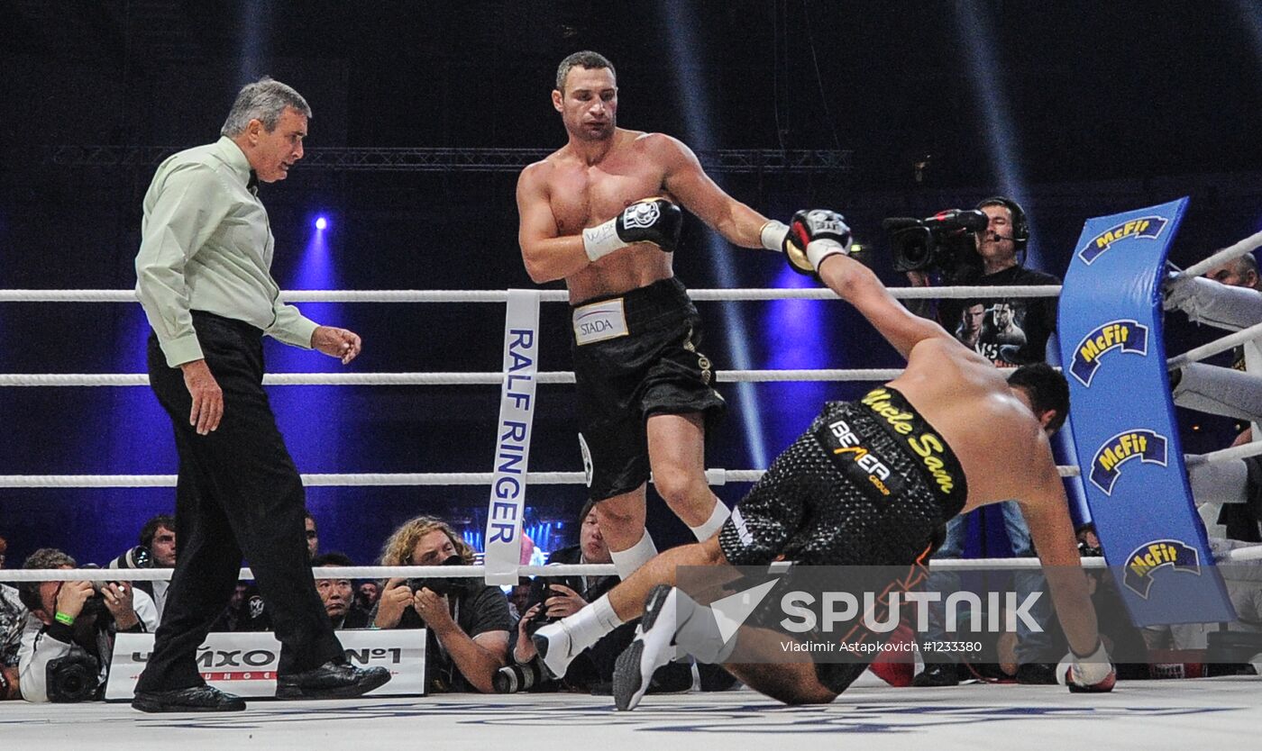Boxing. Match between Vitali Klitschko and Manuel Charr