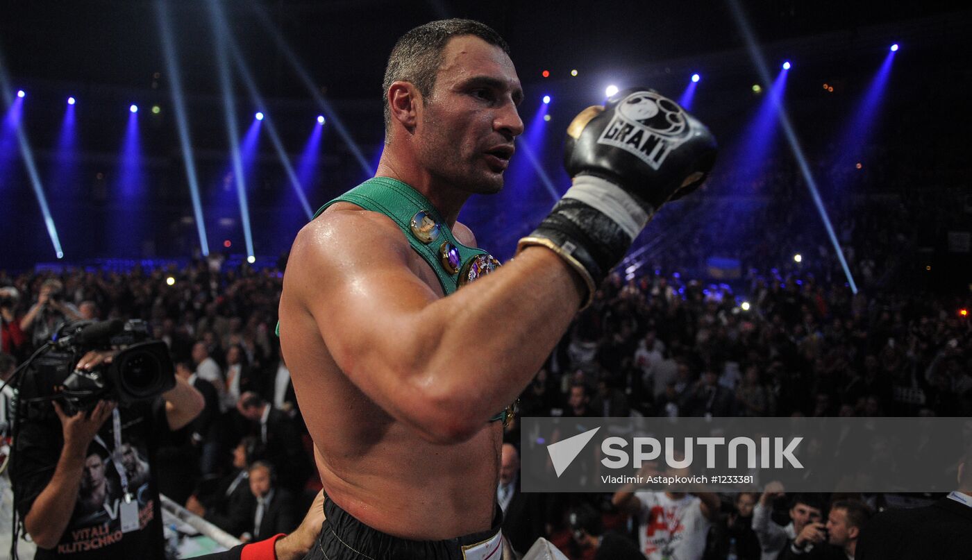 Boxing. Match between Vitali Klitschko and Manuel Charr