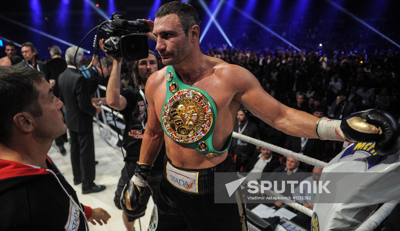 Boxing. Match between Vitali Klitschko and Manuel Charr