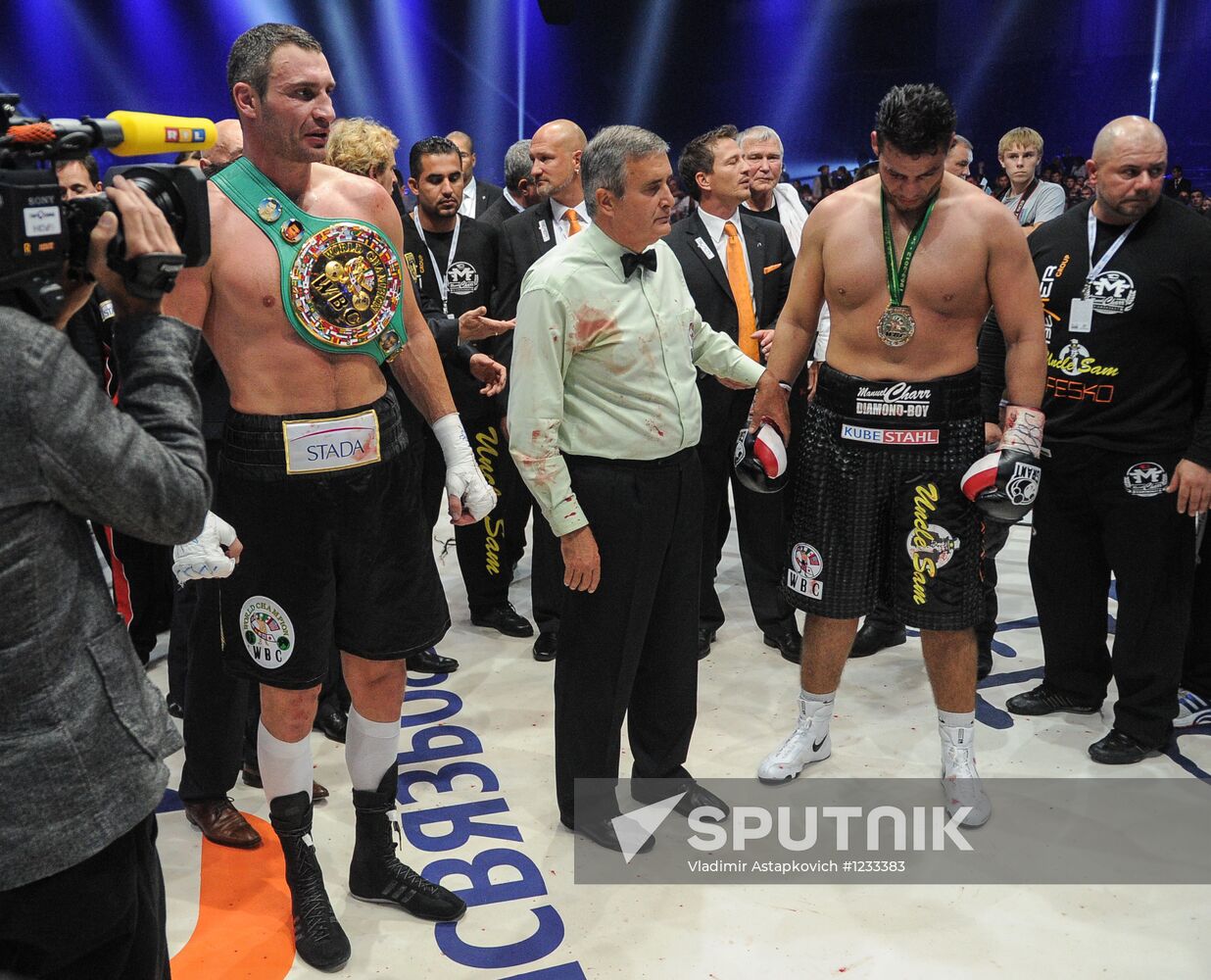 Boxing. Match between Vitali Klitschko and Manuel Charr