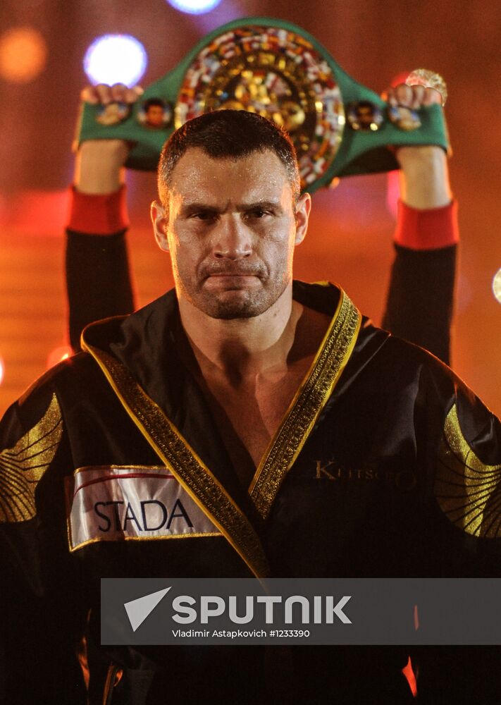 Boxing. Match between Vitali Klitschko and Manuel Charr