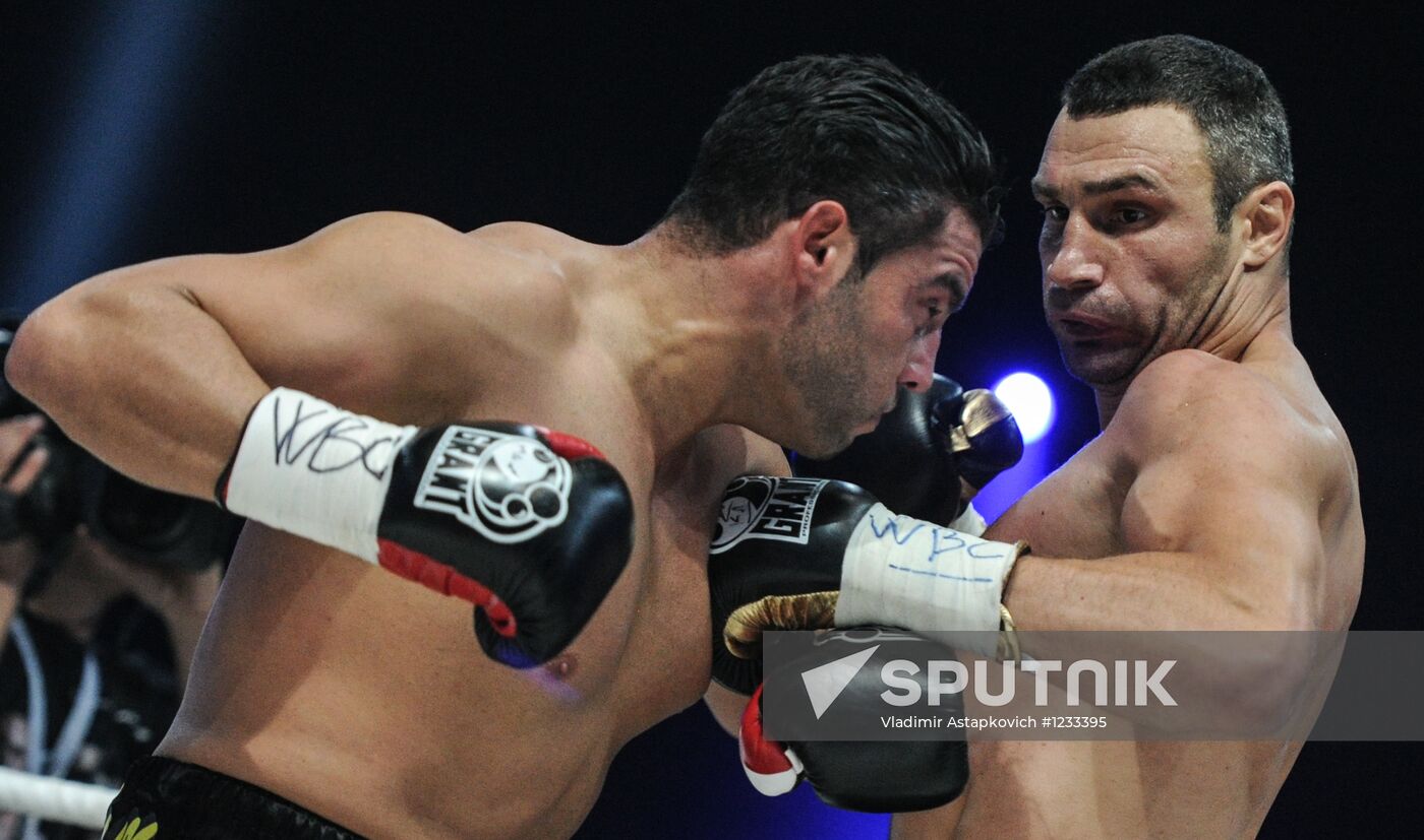 Boxing. Match between Vitali Klitschko and Manuel Charr