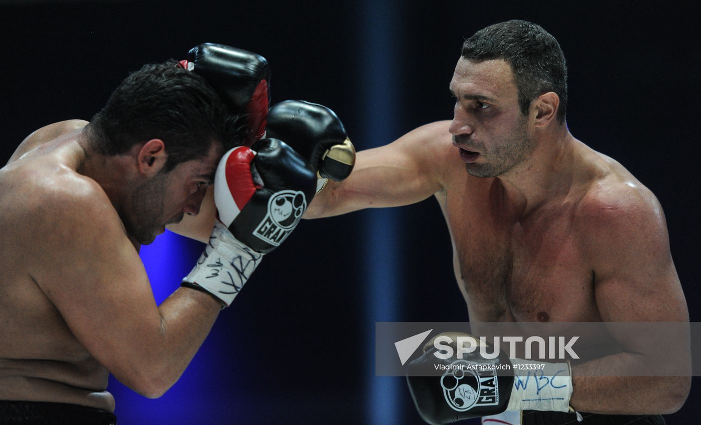 Boxing. Match between Vitali Klitschko and Manuel Charr