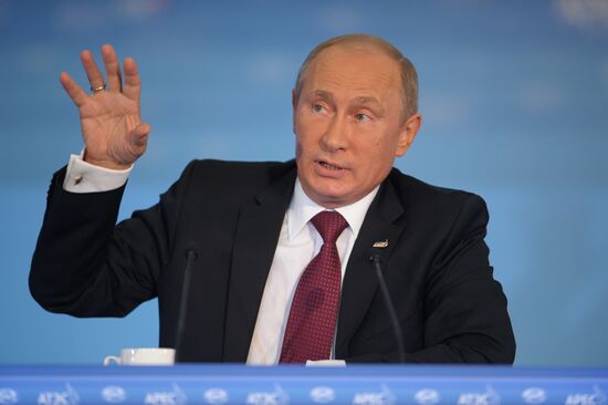 Russian President's news conference following APEC Leaders' Week