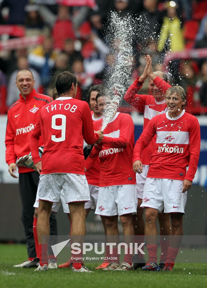 Football. Yegor Titov's farewell game