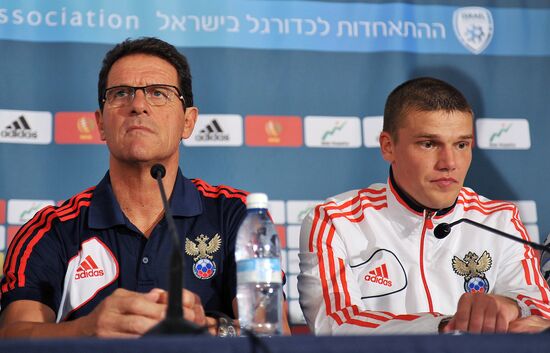 Press conference of Russian national football team