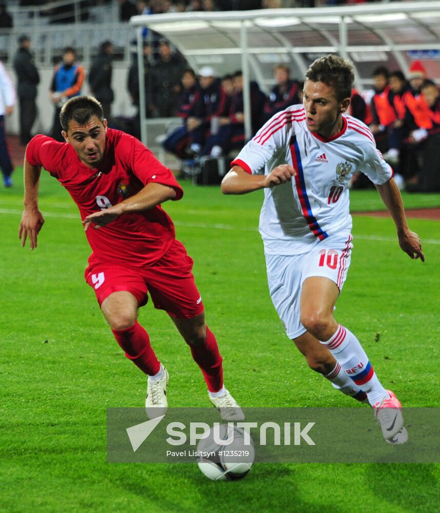 Football. Youth teams match between Russia and Moldova