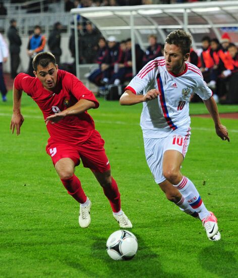 Football. Youth teams match between Russia and Moldova