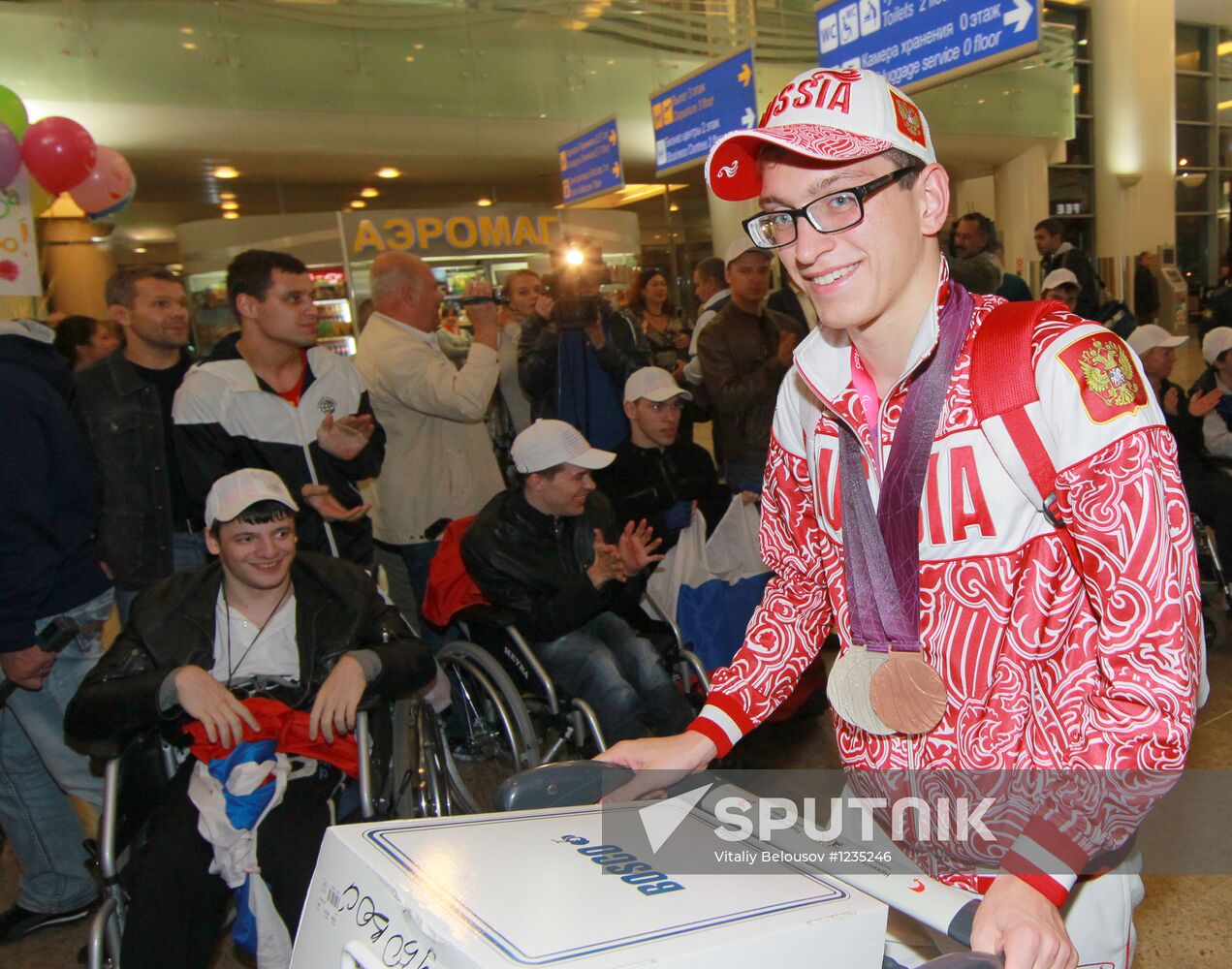 Meeting the Russian team from 14th summer Paralympic Games 2012