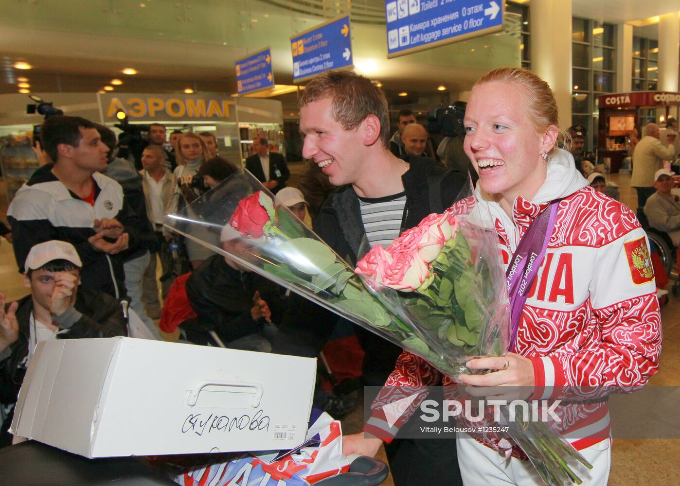 Meeting the Russian team from 14th summer Paralympic Games 2012
