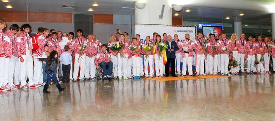 Meeting the Russian team from 14th summer Paralympic Games 2012