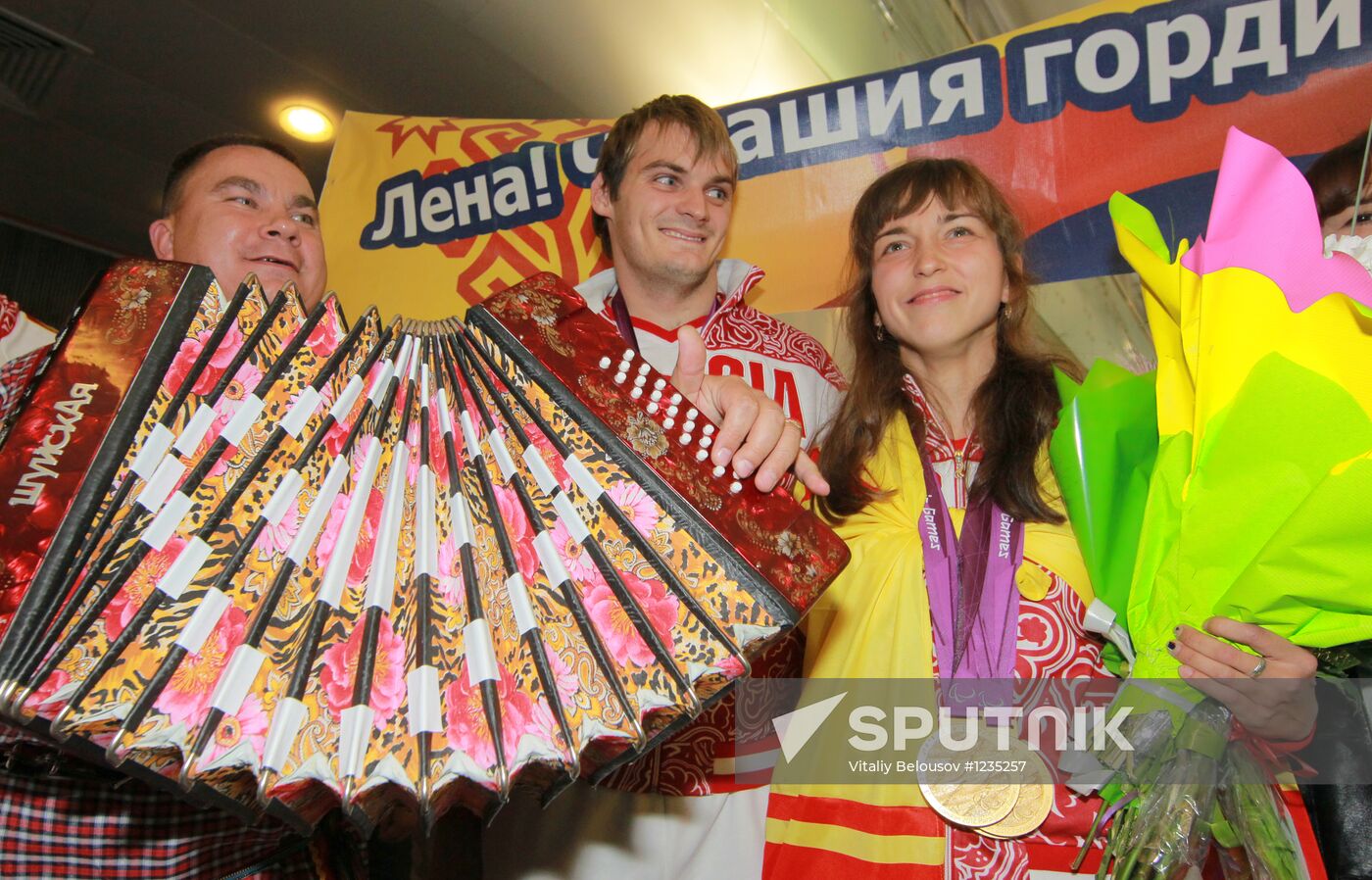 Meeting the Russian team from 14th summer Paralympic Games 2012