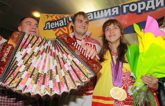 Meeting the Russian team from 14th summer Paralympic Games 2012