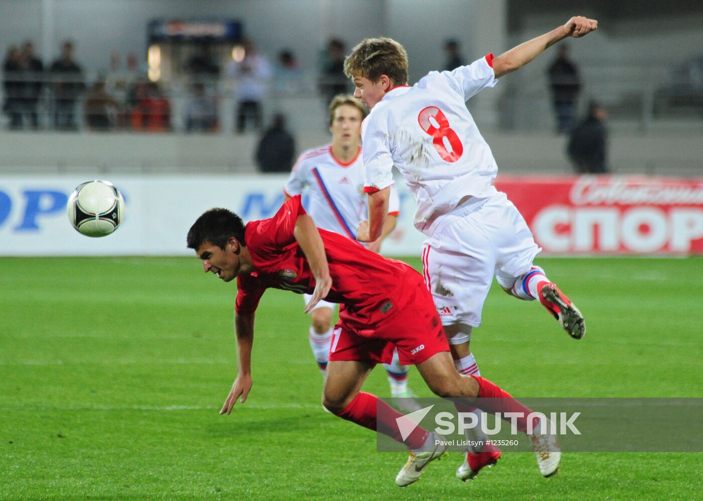 Football. Youth teams match between Russia and Moldova
