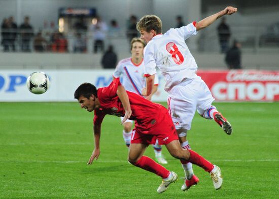 Football. Youth teams match between Russia and Moldova