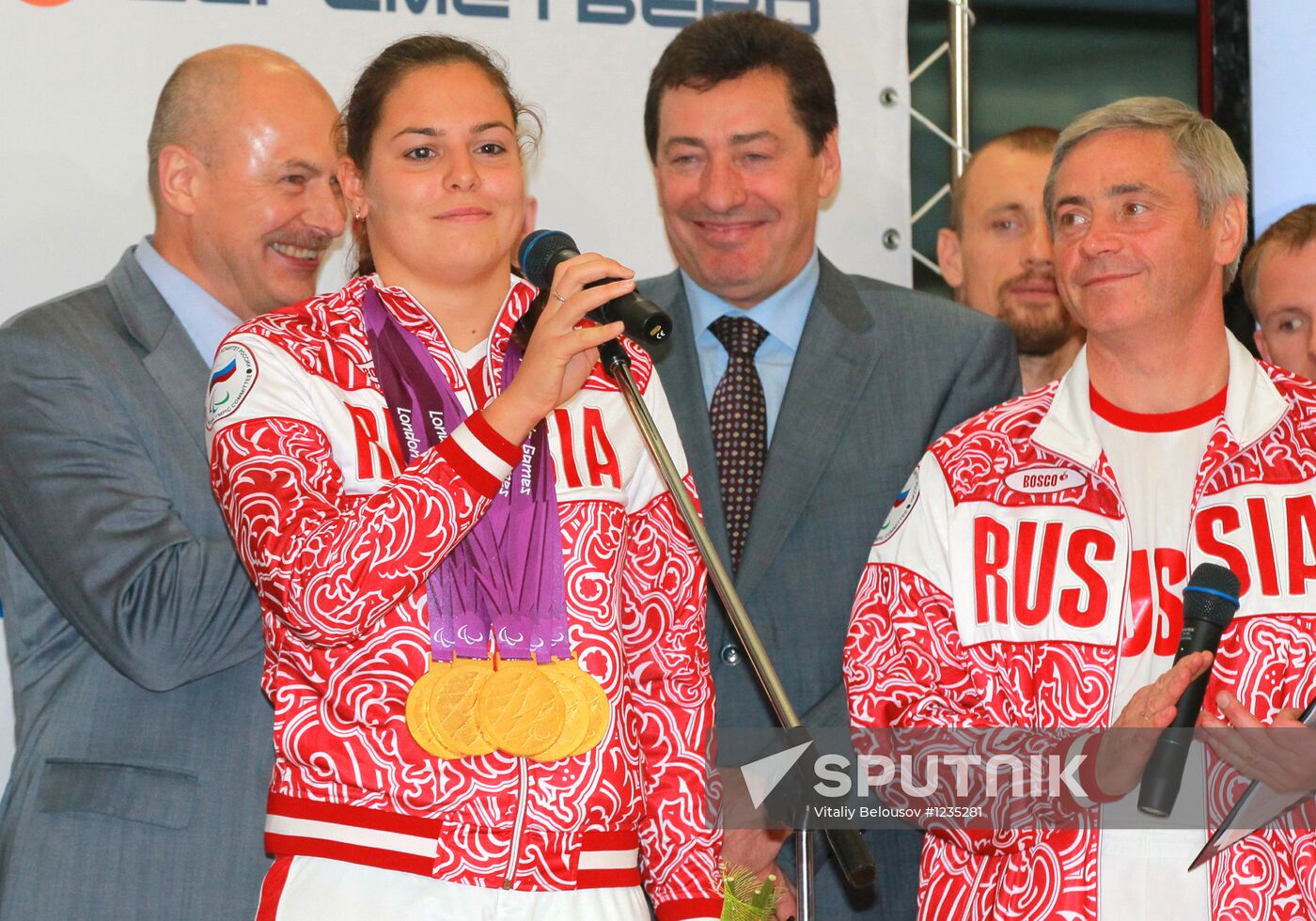 Meeting the Russian team from 14th summer Paralympic Games 2012
