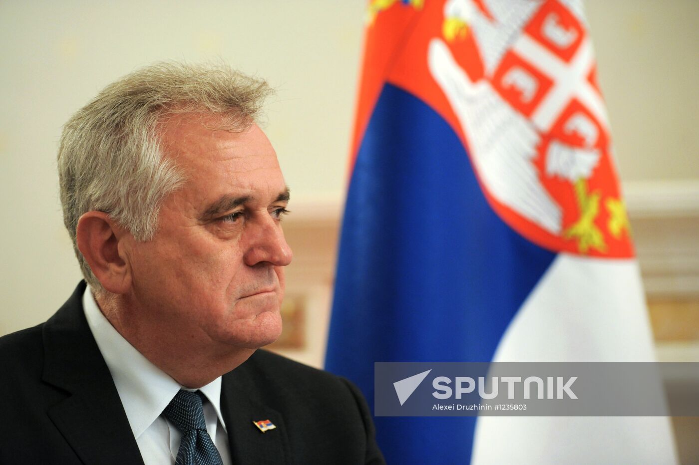 Russian President Vladimir Putin meets his Serbian counterpart
