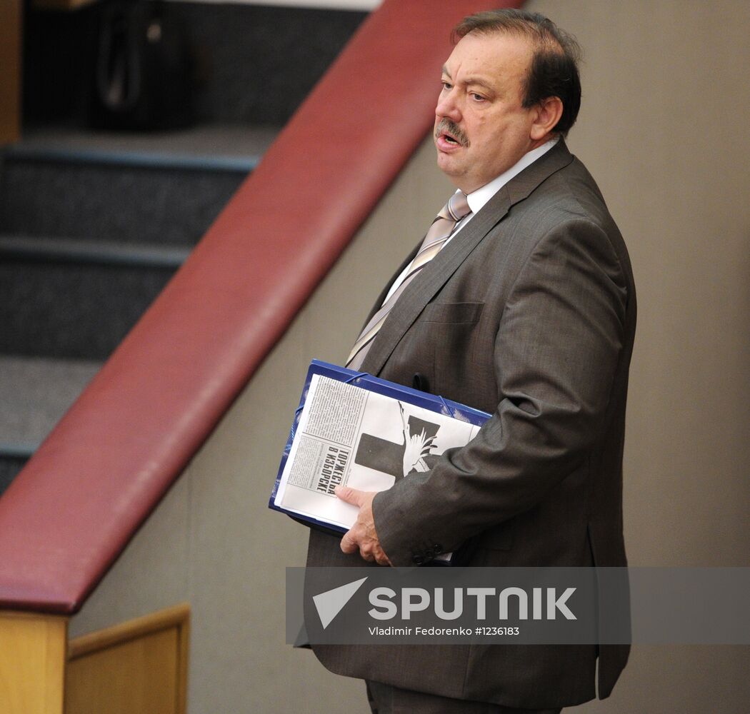 Russian State Duma holds plenary session