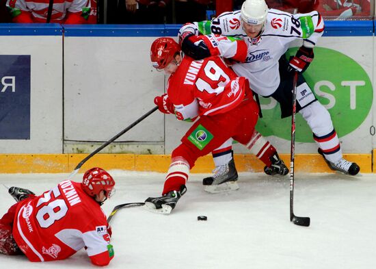 Ice hockey. KHL. Spartak vs. Sibir