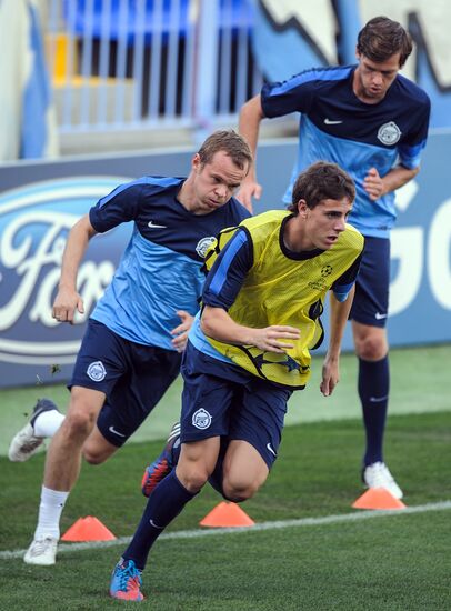 Football. Training session by FC Zenit