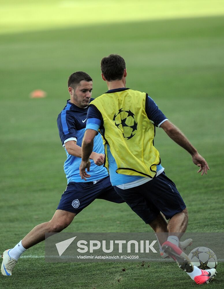 Football. Training session by FC Zenit