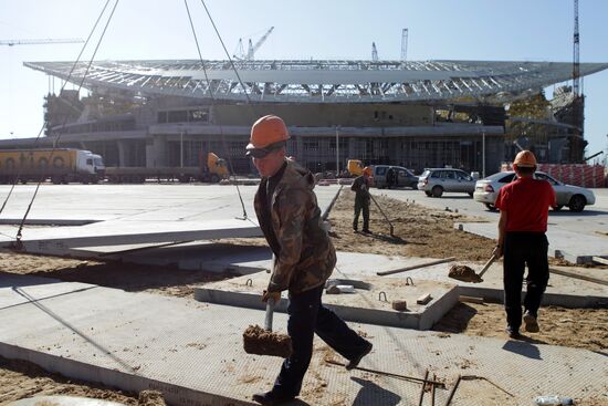 45-thousand seating capacity stadium being built in Kazan