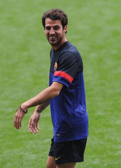 Football. FC Barcelona training session