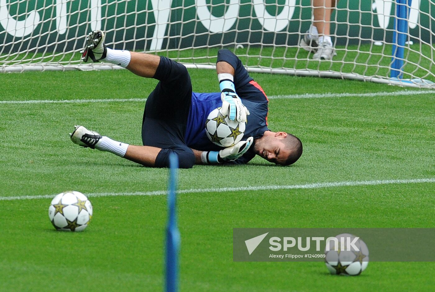 Football. FC Barcelona training session