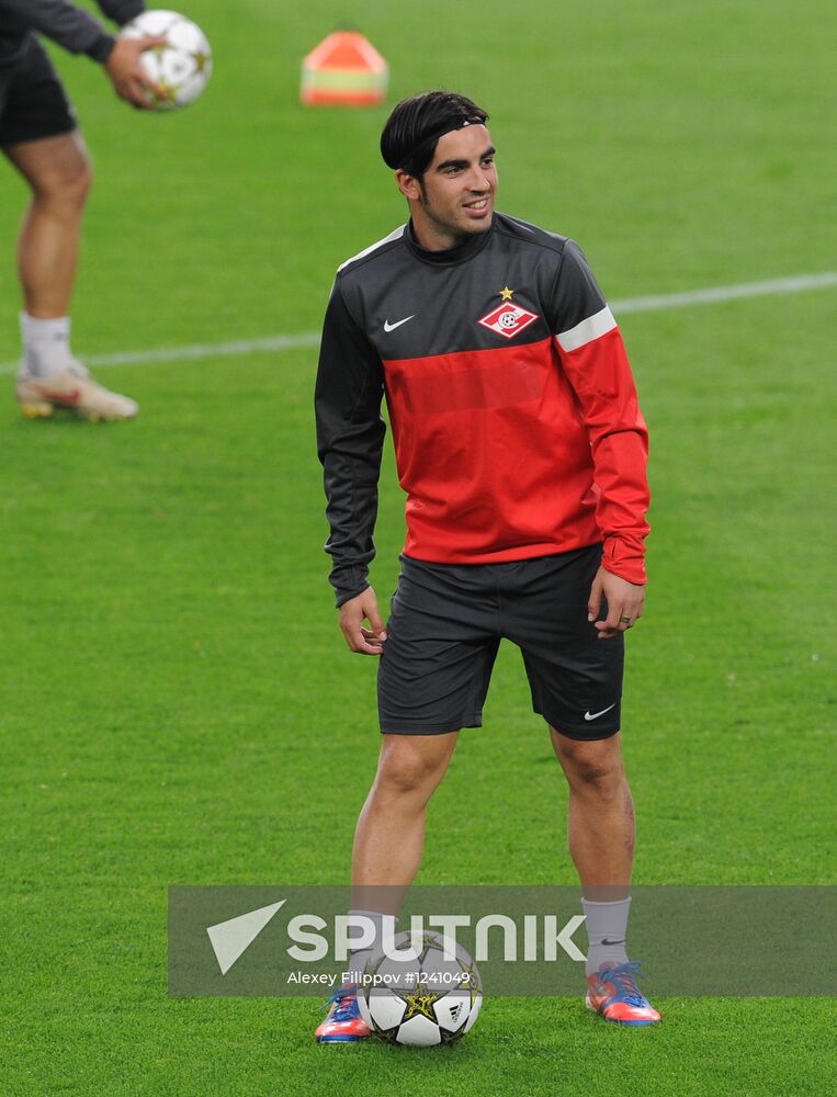 Football. FC Spartak training session