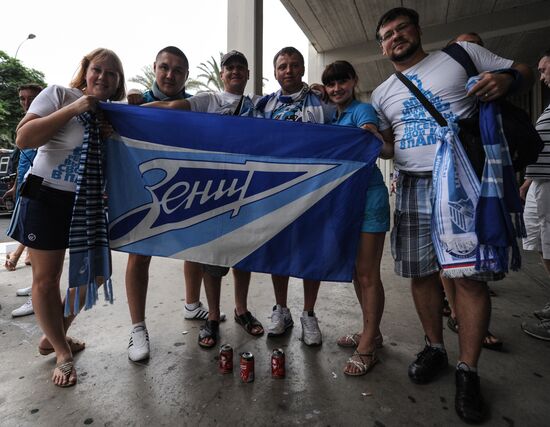 Football. Champions League. Malaga vs. Zenit