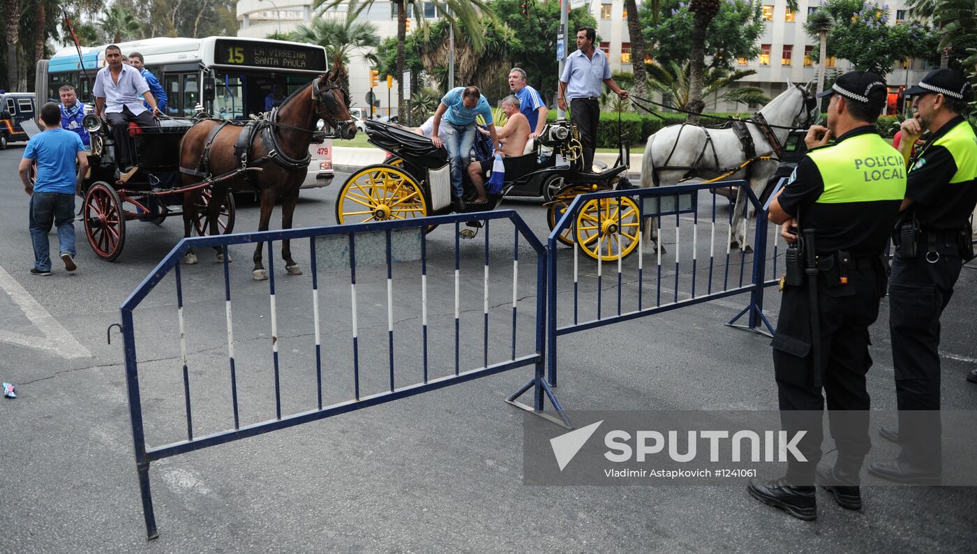 Football. Champions League. Malaga vs. Zenit