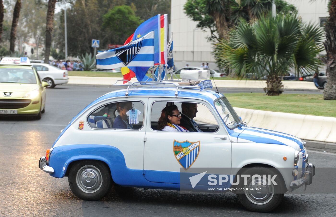 Football. Champions League. Malaga vs. Zenit