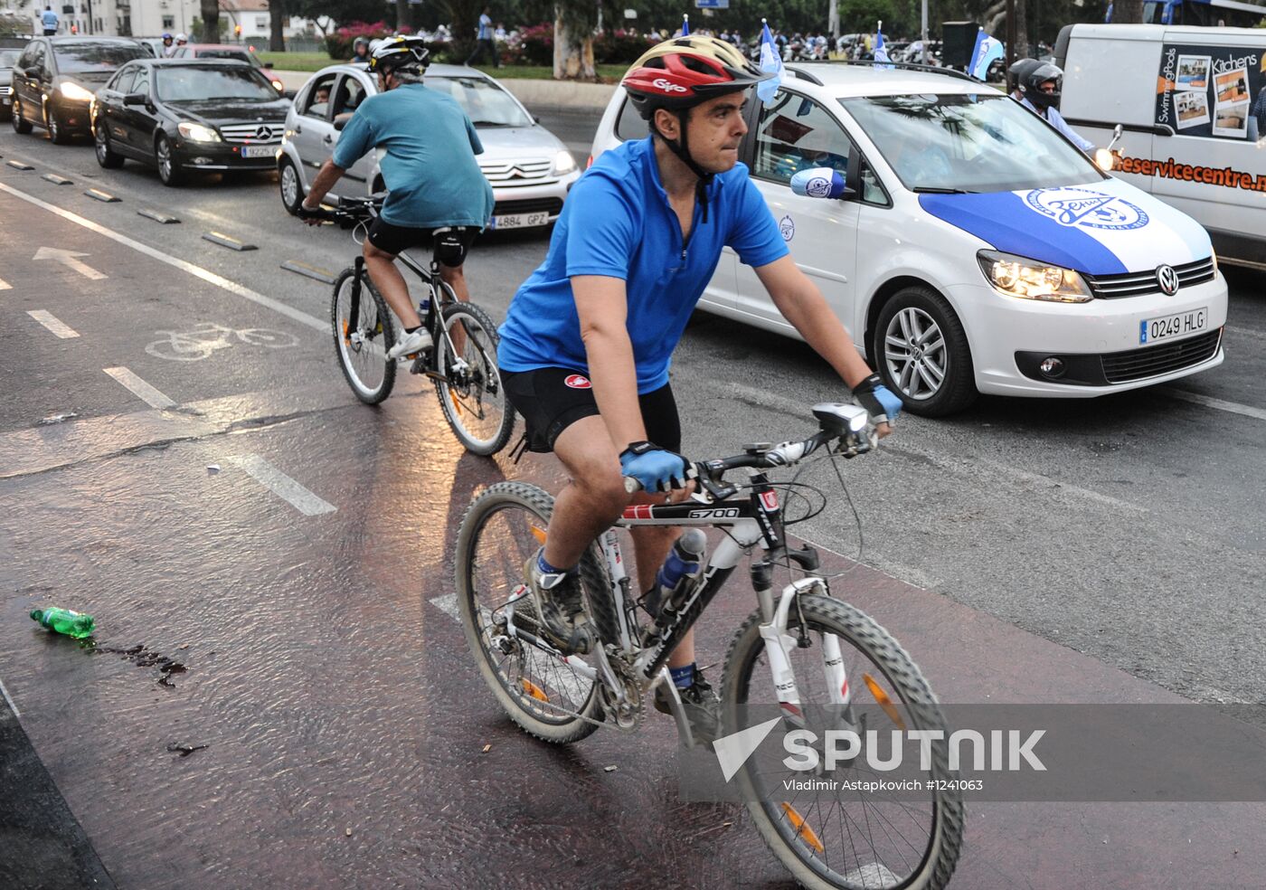 Football. Champions League. Malaga vs. Zenit