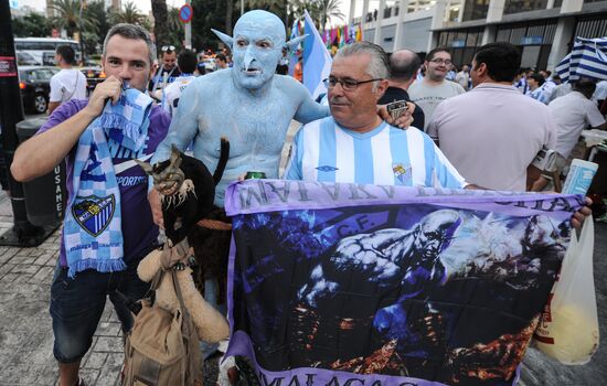 Football. Champions League. Malaga vs. Zenit