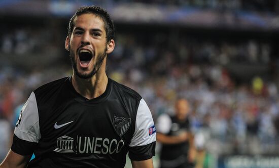 Football. Champions League. Malaga vs. Zenit