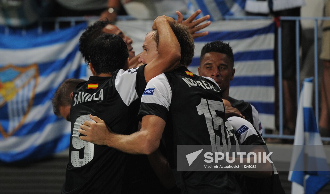 Football. Champions League. Malaga vs. Zenit