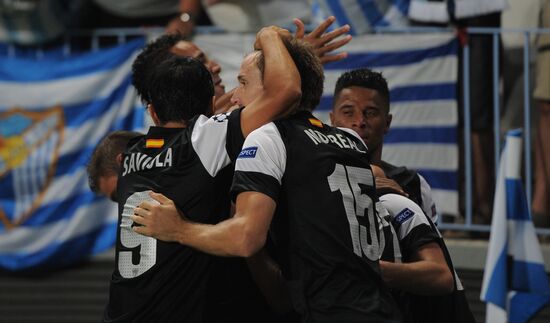 Football. Champions League. Malaga vs. Zenit